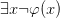 \exists x\neg\varphi(x)