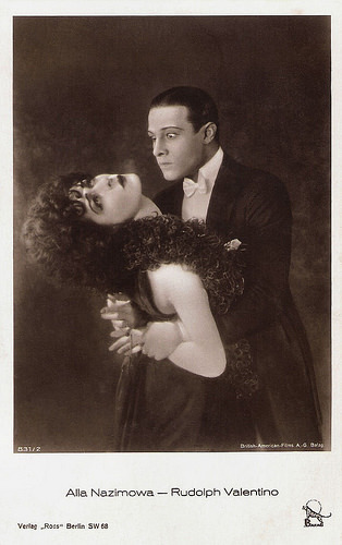 Alla Nazimova and Rudolph Valentino in Camille (1921)