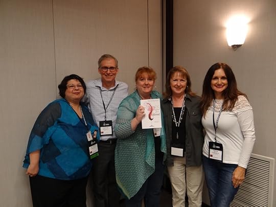 L-R: Barb Goffman, Alan Orloff, Me, Maggie King, and Teresa Inge