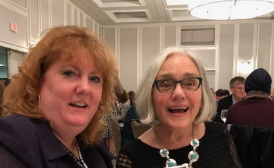 Me with Edith Maxwell at the Malice Banquet