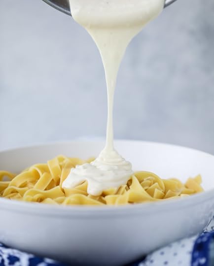 roasted spring vegetable and goat cheese fettuccine I howsweeteats.com 