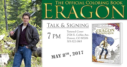 Christopher Paolini Coloring Book Tour - Denver, #ColorEragon