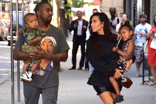 NEW YORK, NY - AUGUST 29: Kim Kardashian, Kanye West with North West and Saint West are spotted in the Upper East Side on August 29, 2016 in New York City. (Photo by Alo Ceballos/GC Images)