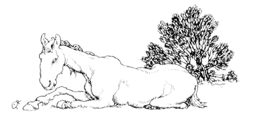 Horse drawing by William Heath Robinson