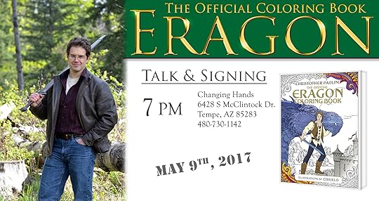 Christopher Paolini Coloring Book Tour - Tempe, #ColorEragon, meet Christopher