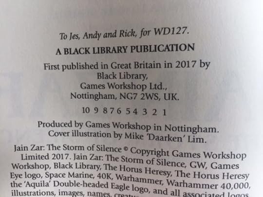 Dedication in Jain Zar: The Storm of Silence 