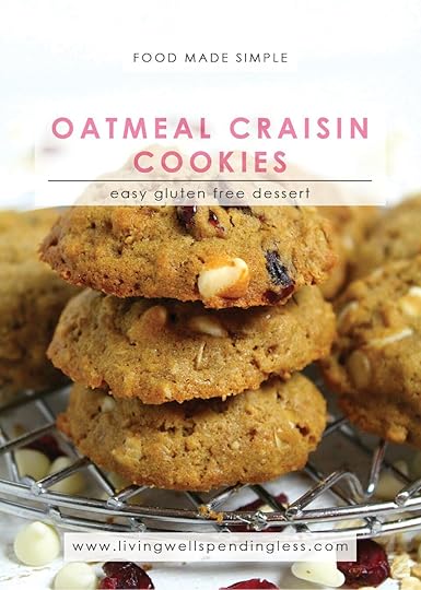 Oatmeal Craisin Cookies | Gluten Free Oatmeal Cookies | Great Cookies for Teacher Appreciation | Oatmeal Chocolate Craisin Cookies