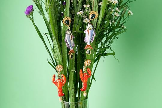 Dolce & Gabbana fish and lobster earrings