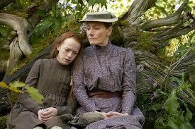 Anne puts her head on Marilla's shoulder