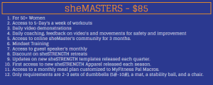 sheStrength MASTERS is for mature women who want to get strong