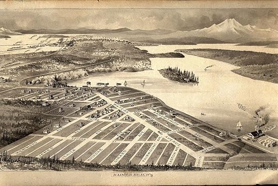 Bird's eye view of Rainier Beach, 1895. Courtesy of Seattle Municipal Archives.