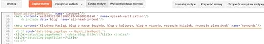 edytor html blogger