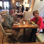 Larry & Carol at Inn of the Anasazi Restaurant.