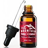 Beard Oil & Leave-in Conditioner - 100% Natural - Cold-Pressed 9 Oil Blend with Cedarwood Scent, Nutrient Rich Eucalyptus, Jojoba, Tea Tree, Coconut Oil