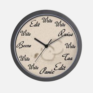 writers clock cafe press