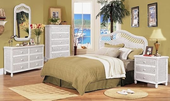 white wicker bedroom furniture
