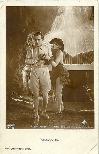 Gustav Fröhlich and Margarete Lanner in Metropolis