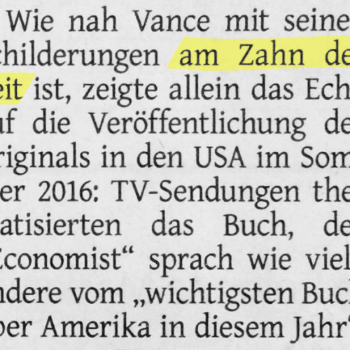 Am Zahn der Zeit (statt am Puls der Zeit) (Westdeutschen Zeitung vom 20.5.2017) Frank Tesche 20.5.2017
