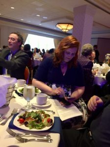 Literally the busiest person at the conference: SFWA's fabulous Executive Director Kate Baker