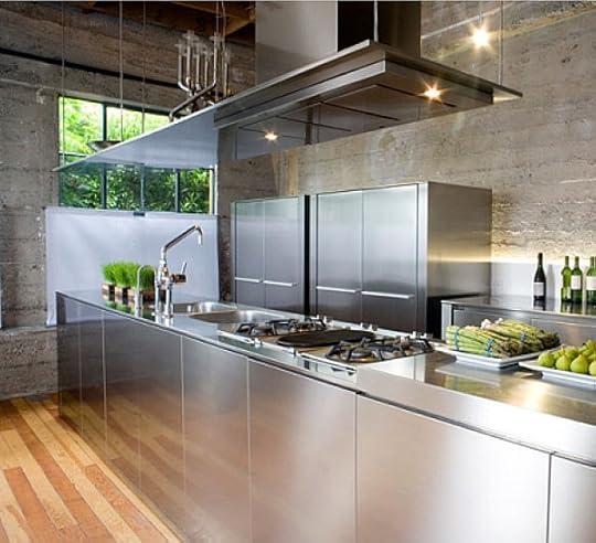 stainless steel top kitchen island