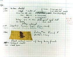 1947 bug found and taped to the engineering logbook (Wikipedia)