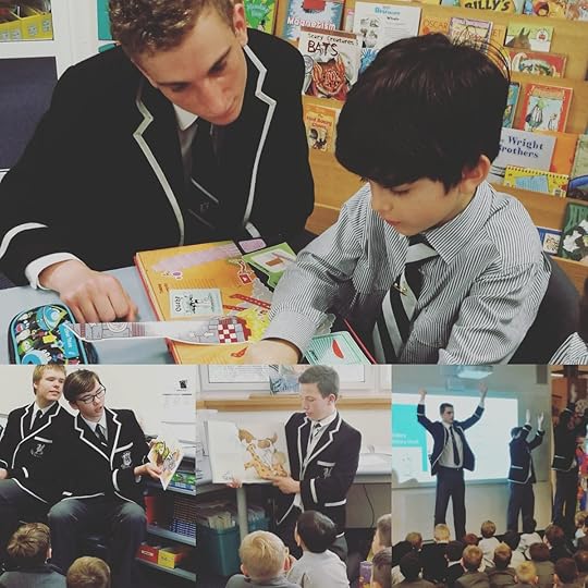 Older students helping the littlies at Newington College