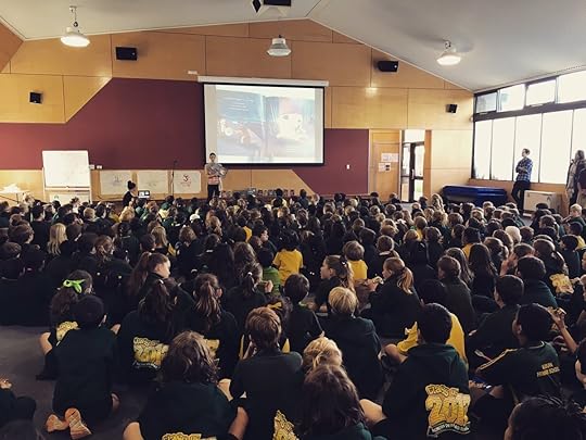 Olive Black series author Alex Lee, reading at Auburn Primary, Vic