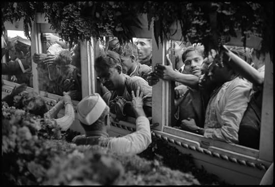 Henri Cartier-Bresson, Train Aarrying Gandhi's Ashes, Delhi, India © the artist / Magnum Photos 