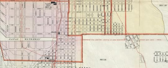 Detail of 1896 map showing canal cutting across Beacon Hill