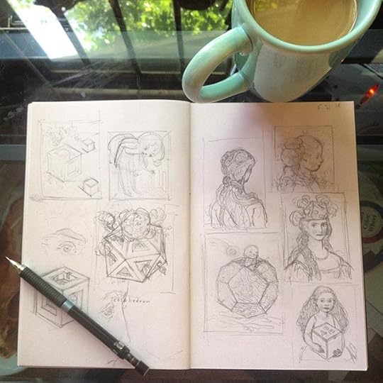 Sketchbook pages by Kristin Kwan