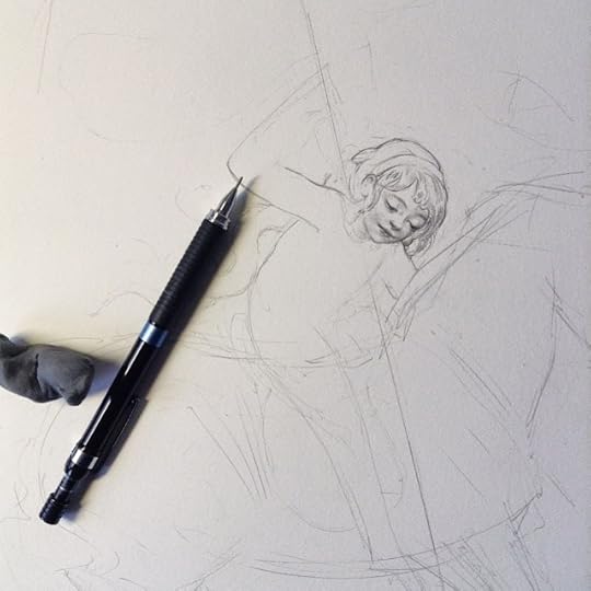 Preliminary sketch by Kristin Kwan