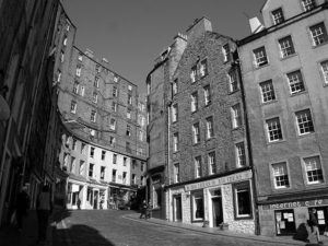 Image of West Bow via website Undiscovered Scotland 