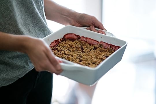 Strawberry and Pistachio Crumble from Eat This Poem