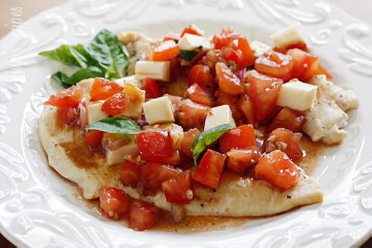 Grilled Chicken Bruschetta – a delicious, light summer dish!