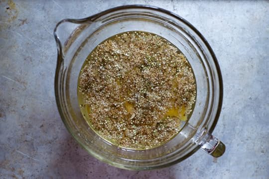 Elderflower cordial after steeping