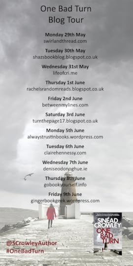 One Bad Turn by Sinead Crowley Blog Tour Poster