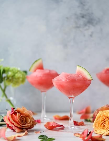 watermelon frosé I howsweeteats.com 