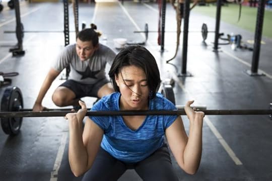 runner lifting weights