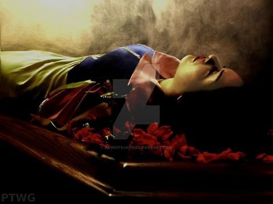 snow white asleep: 