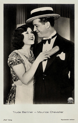 Trude Berliner and Maurice Chevalier