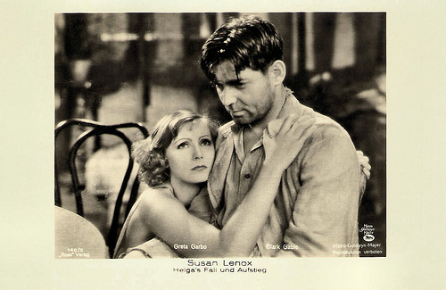 Greta Garbo and Clark Gable in Susan Lenox (1931)