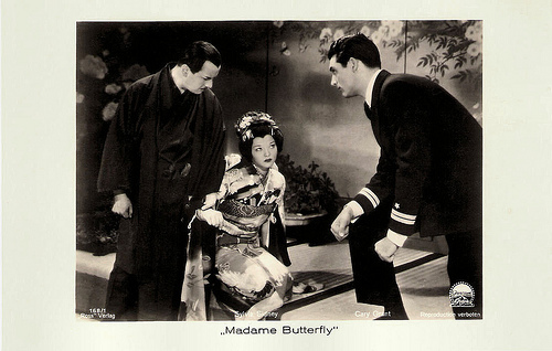 Sylvia Sidney and Cary Grant in Madame Butterfly