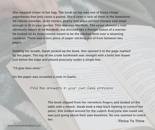 She stepped closer to her bag. The book on top was one of those cheap paperbacks that only costs a pound. She’d seen a rack of them in the bookstore. All classic novellas, short stories, poetry and plays printed chea.jpg