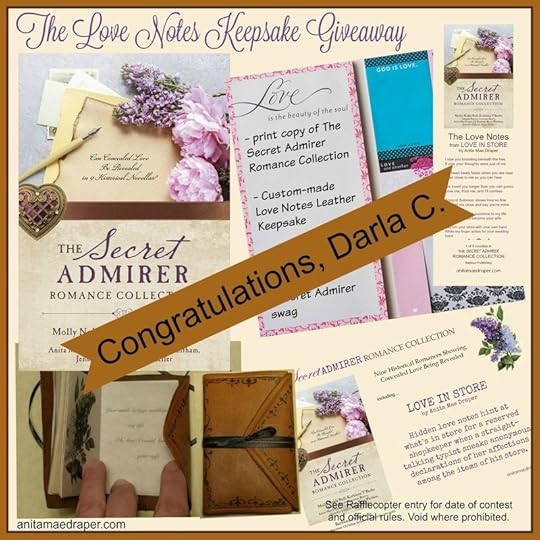 Winner Love Notes KEEPSAKE Giveaway