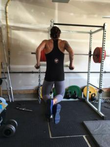 Basma Penner does dips