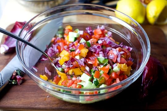 tomato-cucumber relish salad