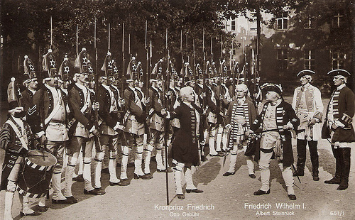 Otto Gebühr and Albert Steinrück in Fridericus Rex (1922-1923)