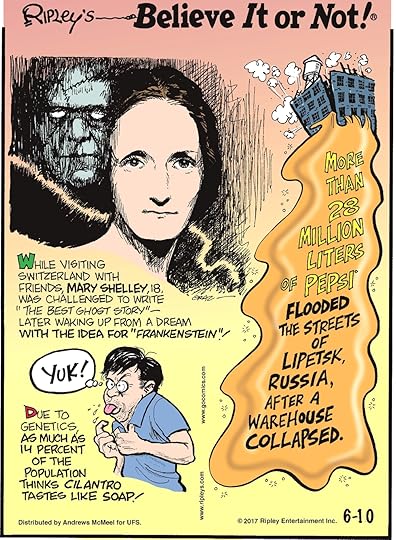 While visiting Switzerland with friends, Mary Shelley, 18, was challenged to write 