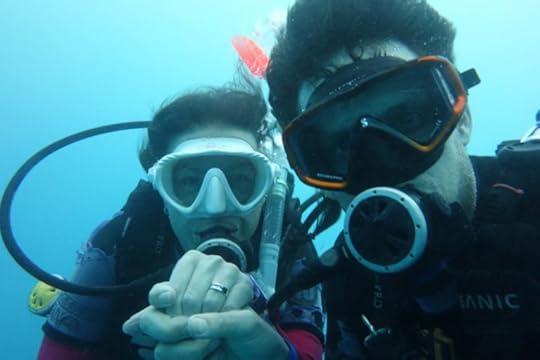 Getting engaged diver-style