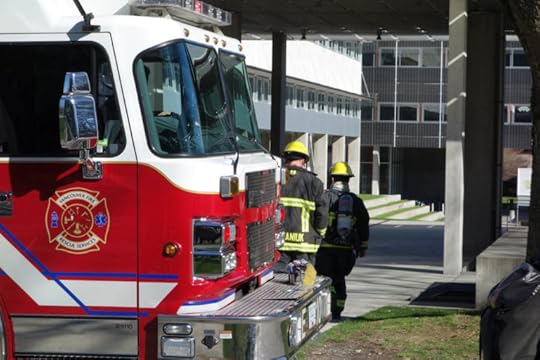 The fire that stopped our biggest event in Vancouver, four days after our first trip to A&E…on the day we arrived in Canada